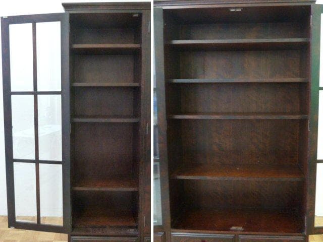 和光 北斗民芸 本棚 W1495×D395×H1800mm 書棚 飾り棚 収納