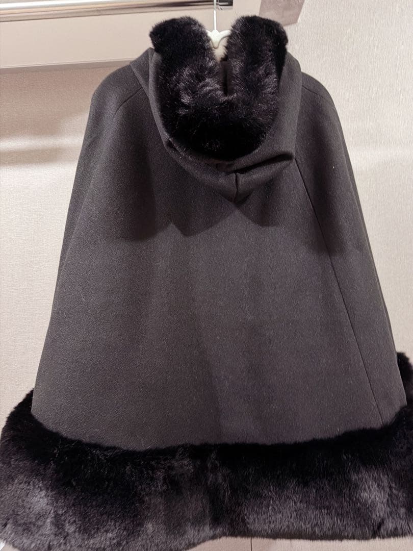 ボリュームファーフードケープコート Princess Melody MARS