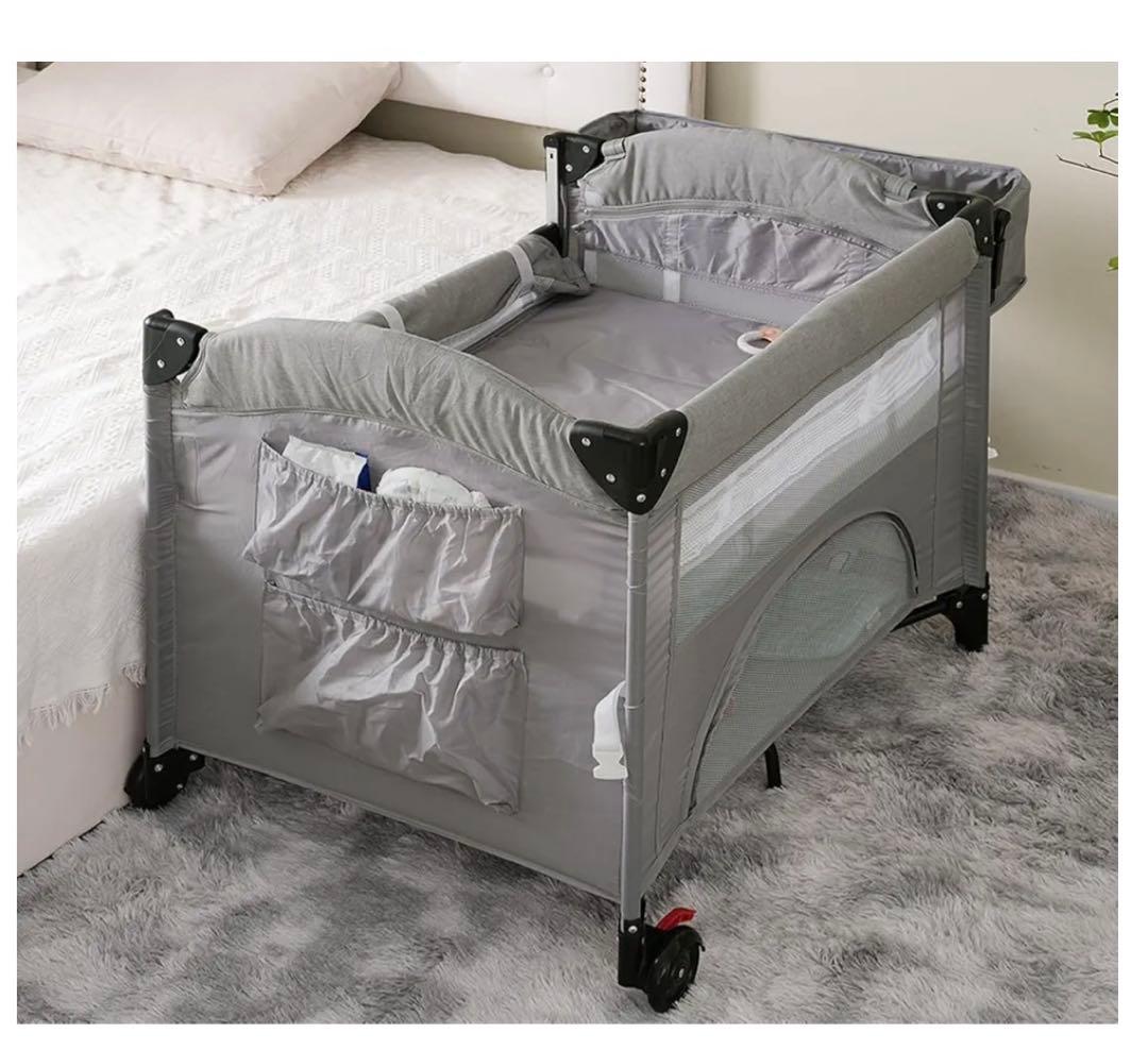 『美品』折りたたみ　ベビーベッド　ベビーサークル