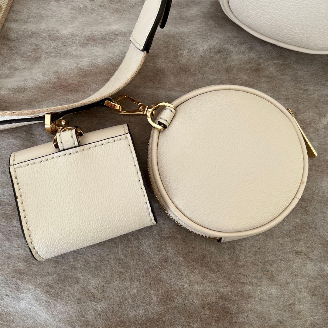 MICHAELKORSボディバッグホワイト系袋付きマイケルコースショルダーバック