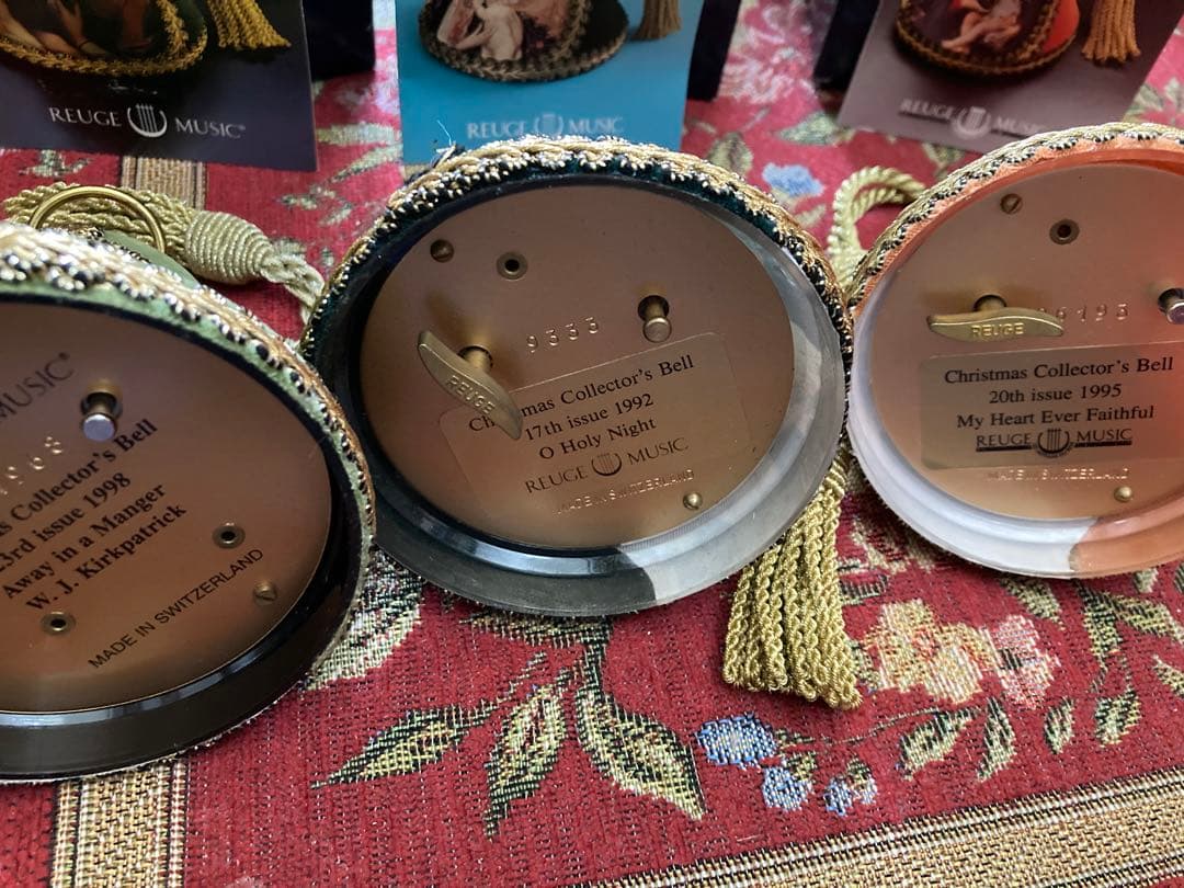 3点セット☆高級スイスオルゴール リュージュ クリスマスベル