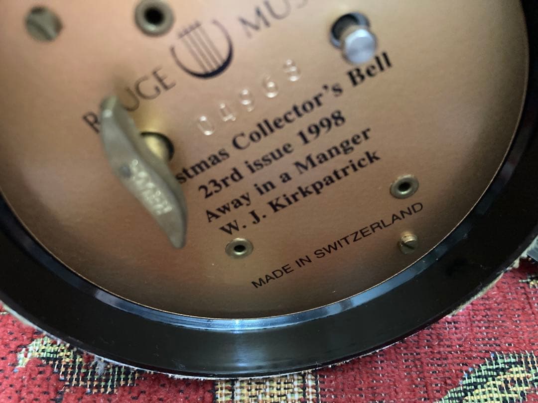 3点セット☆高級スイスオルゴール リュージュ クリスマスベル