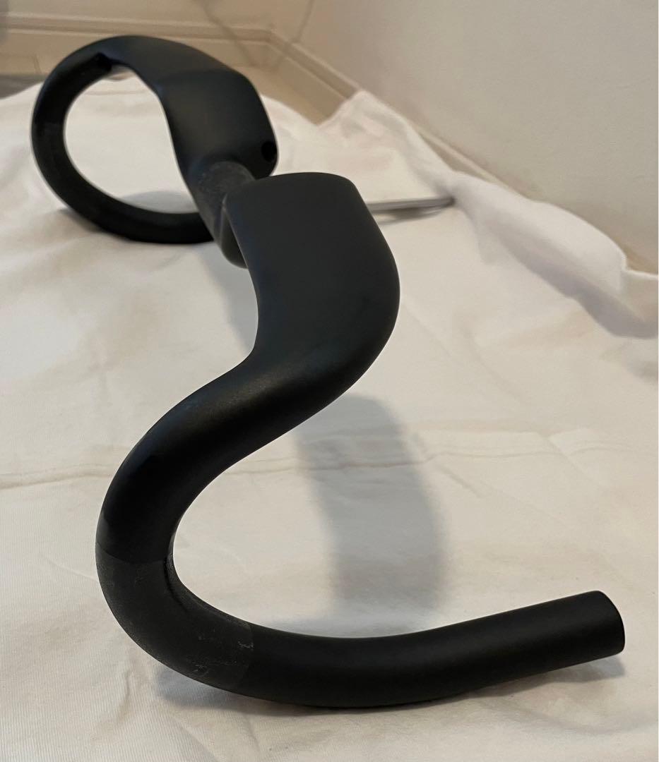 カーボン　エアロ　ドロップハンドル 420mm ライズ:30mm