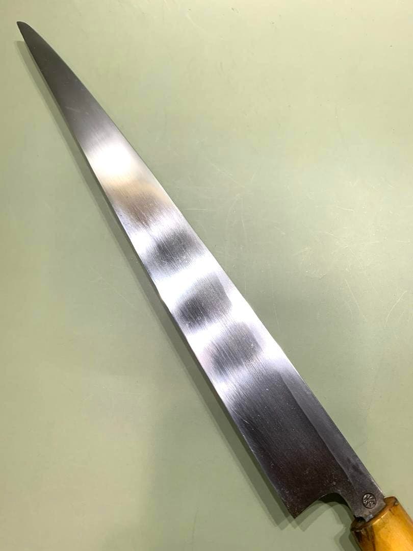 正本　柳刃包丁　秀　刃渡り27.5cm