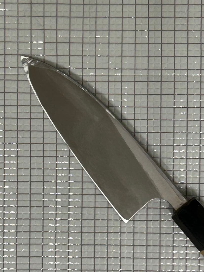 出刃 包丁 150mm モリブデンバナジュウム鋼 水牛八角朴柄