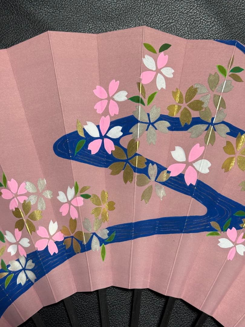 扇子　33.3cm 宮脇賣扇庵　桜　流水　飾り扇　飾舞扇　舞扇子　舞踊　着物