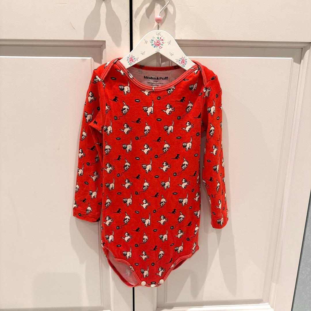 Misha & Puff ネコ&ネズミ　ロンパース