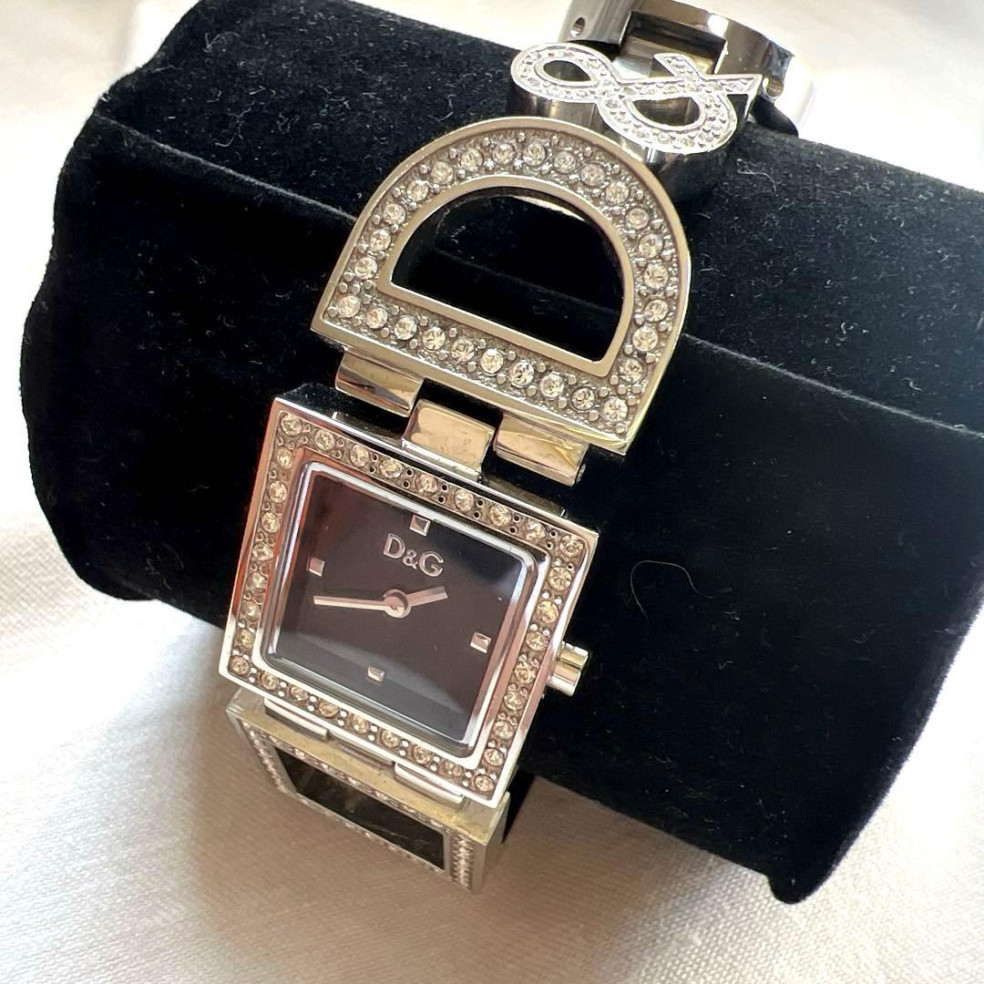 D&G TIME ドルチェ＆ガッバーナ レディース ジルコニア付 腕時計
