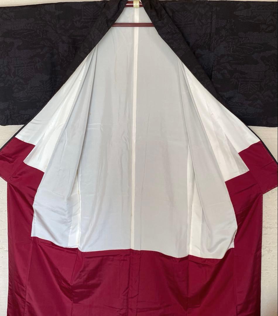 本場結城紬　詰め　100山亀甲　ヴィンテージ