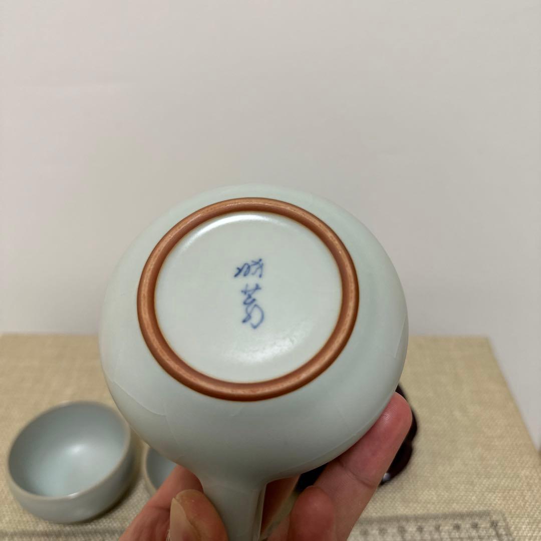 曉芳窯，汝窯，唐木台4点，茶器，中国茶器，台湾，九谷焼，相馬焼，平安，京焼