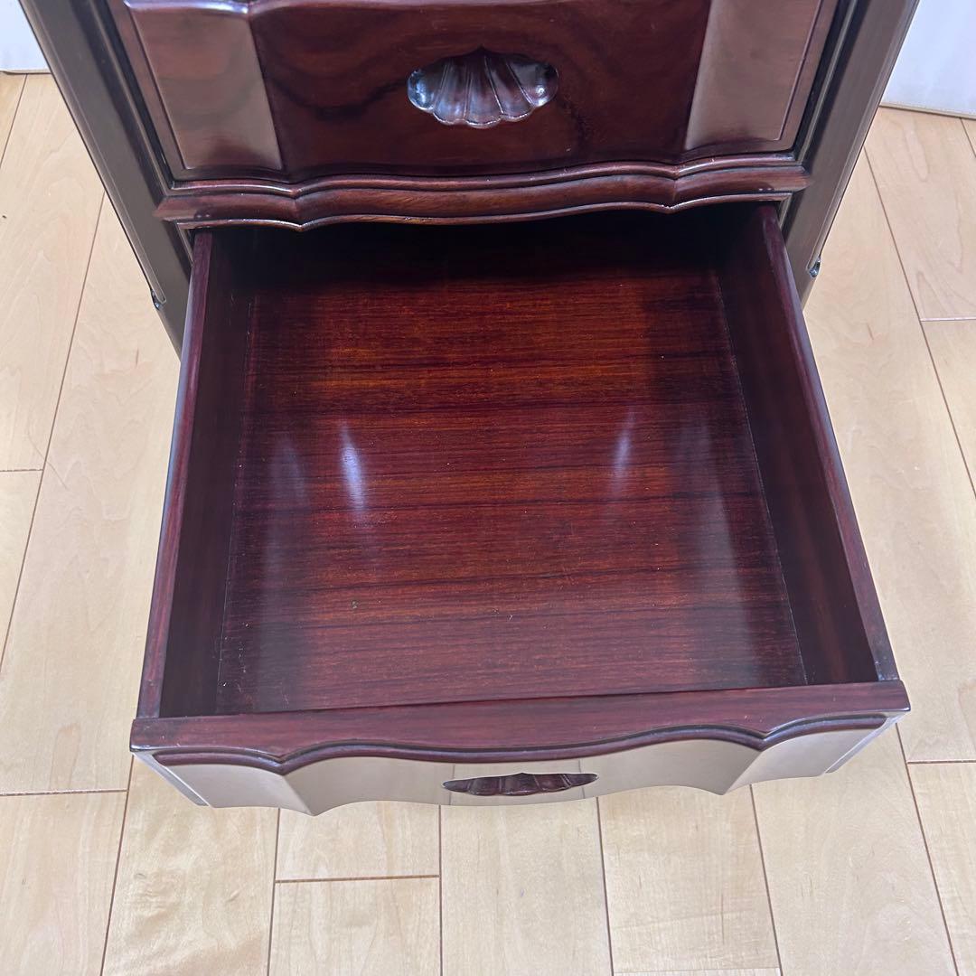 猫脚　螺鈿細工　薔薇柄　唐木　マホガニー　象嵌　古家具　英国　中国　貝殻細工