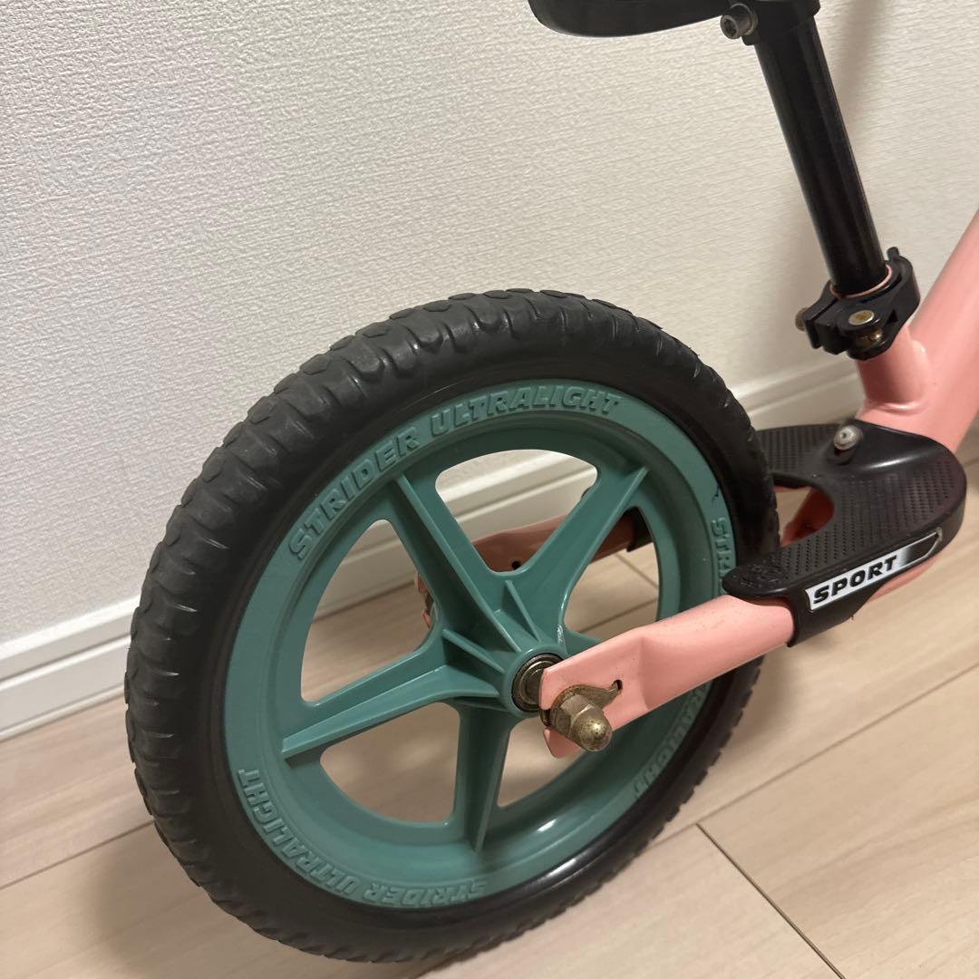 STRIDER バランスバイク 12インチ ピンク/グリーン