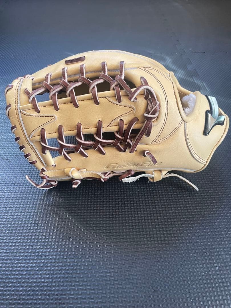 グローバルエリート　軟式グローブ　外野手　左投げ　キャメル