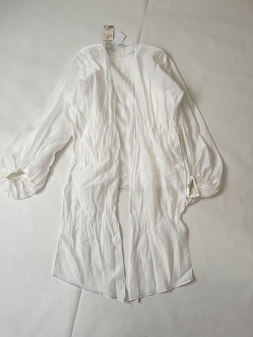 【新品】ウィムガゼット 25SS　ブラウス フロントリボン バルーンスリーブ