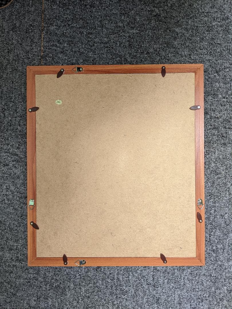 【お正月の家族用に！】木製フォトフレーム・額縁茶色　木目