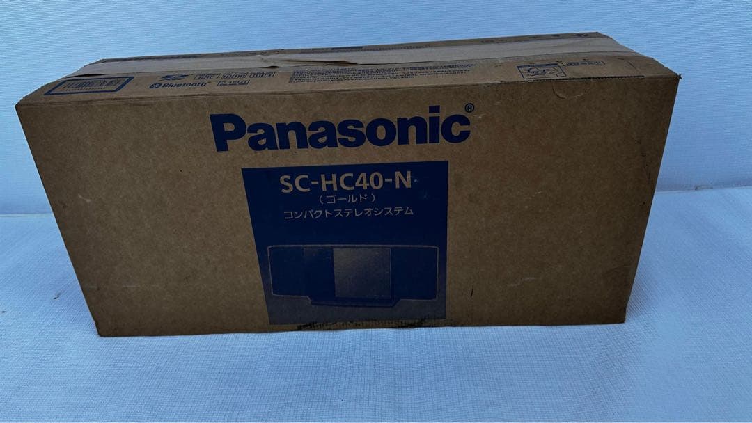 パナソニック コンパクトステレオシステム ゴールド SC-HC40-N