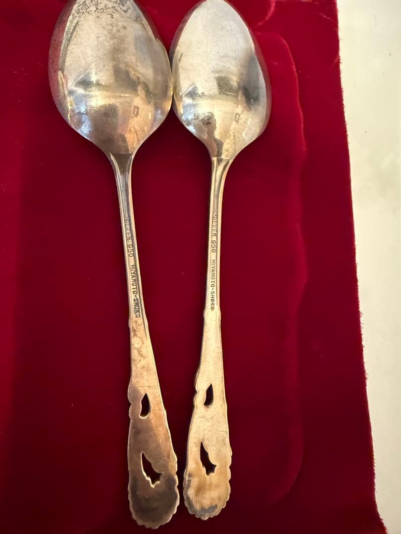 ス*ー様 銀製　フォーク6本　スプーン 8本セット 日本製　姫フォーク