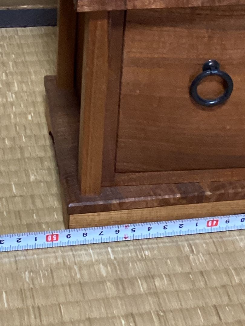 無垢材本桑、桑指物工芸飾り棚、桑古材棚、幅49cm×高さ44.5cm