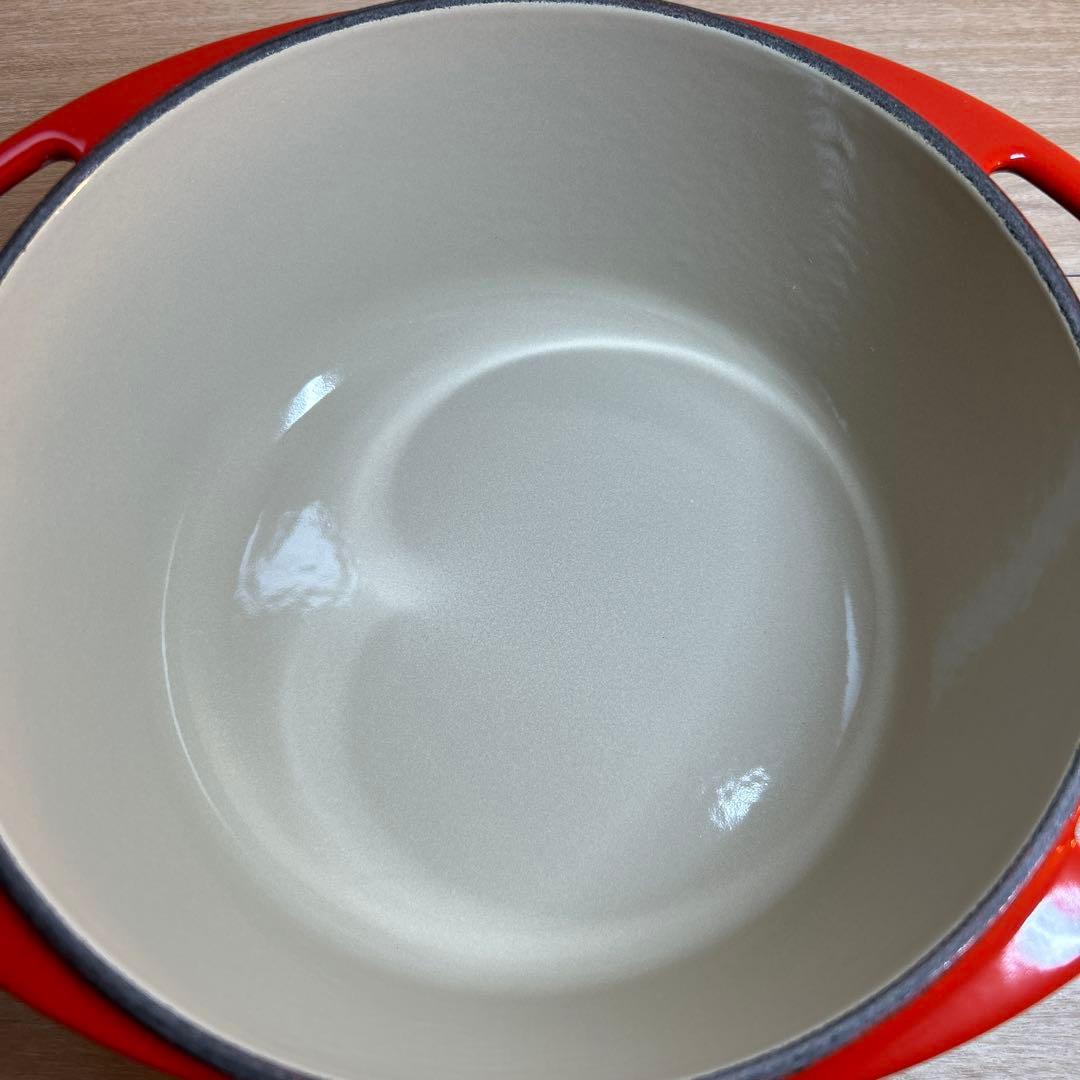 ルクルーゼ　センセーション　ココット　22cm チェリーレッド 両手鍋 鍋