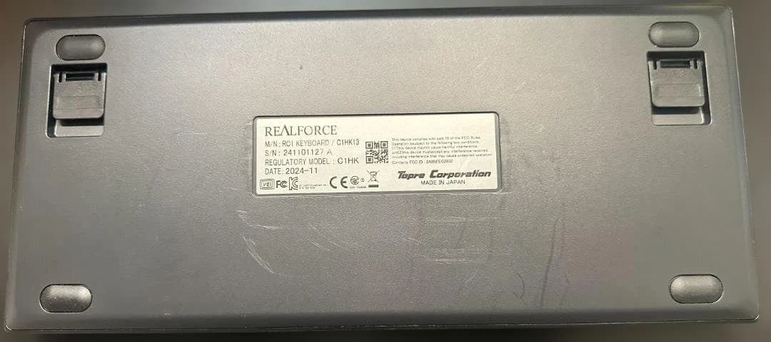 REALFORCE RC1 C1HK13 英語配列 30g 静電容量無接点