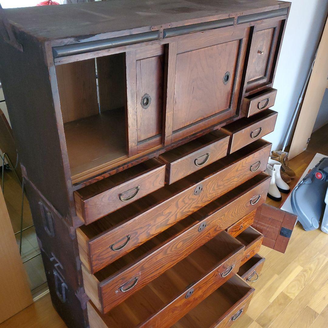 木製　箪笥　昭和レトロ　仙台箪笥