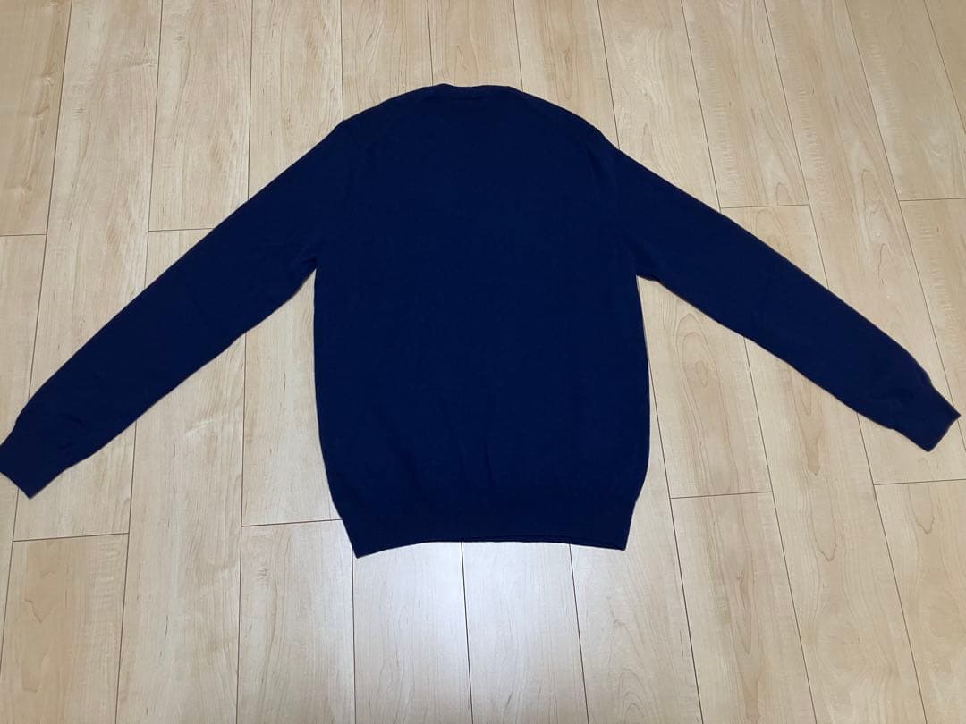 コムデギャルソンシャツ 定番クルーネックニット セーター　ネイビー　L