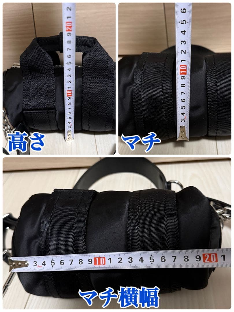 【美品】DIESEL ディーゼル 3way ミニドラムバッグ ナイロン ブラック