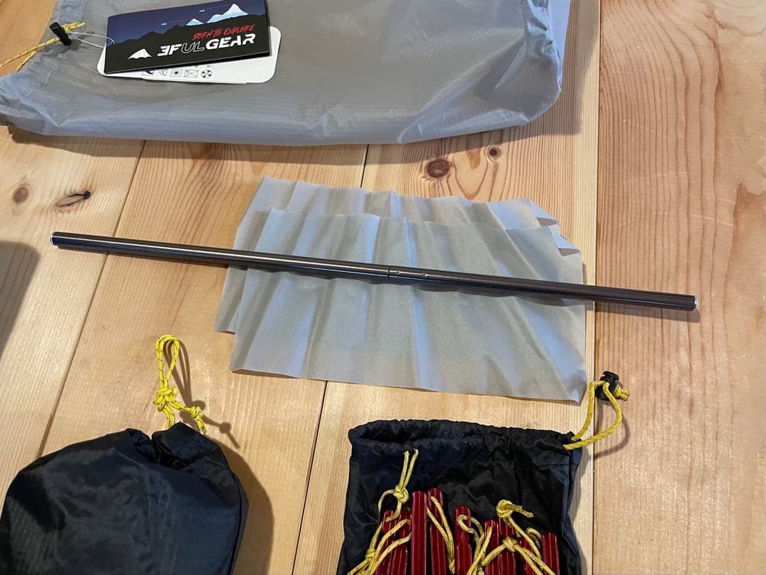 未使用 3F UL GEAR ソロ 超軽量 登山 テント グランドシート