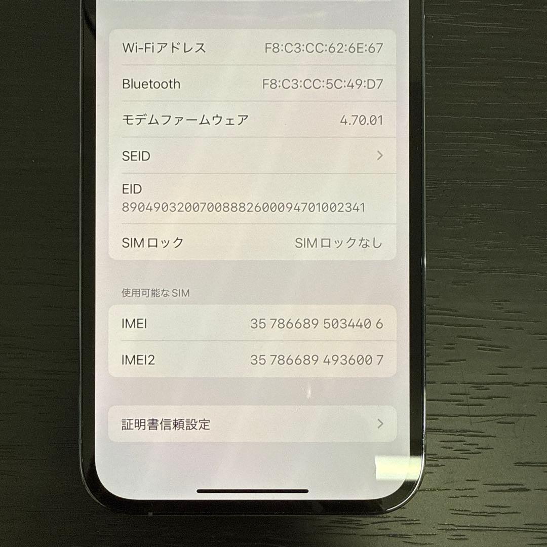 ★SIMフリー★iPhone13Pro 256GB バッテリー79% ブルー