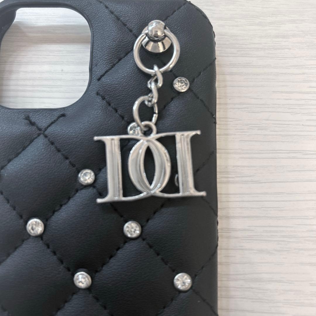 Darich キルティングビジューDDチャーム iPhoneケース　13/14