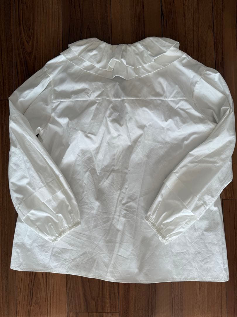 Drawer 24SS フリルリボンブラウス ホワイト 36サイズ