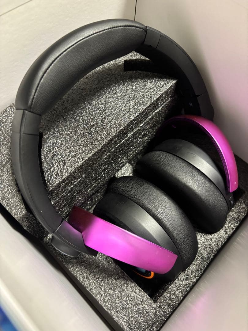 えんつか　NEO MODEL ゲーミングヘッドフォン ブラック/パープル