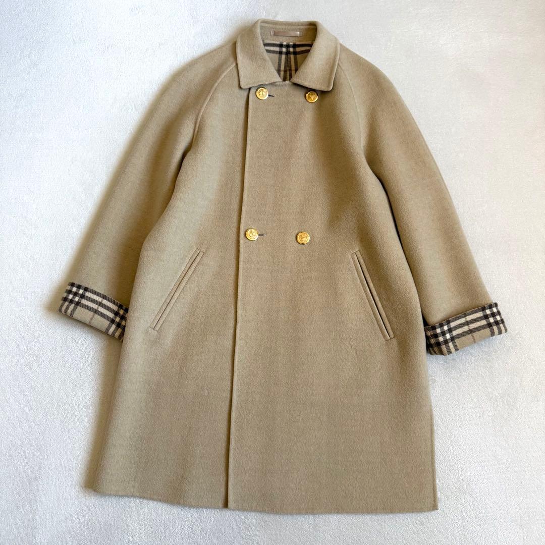 Burberrys ステンカラーコート カシミア混 ビンテージ アイボリー 38