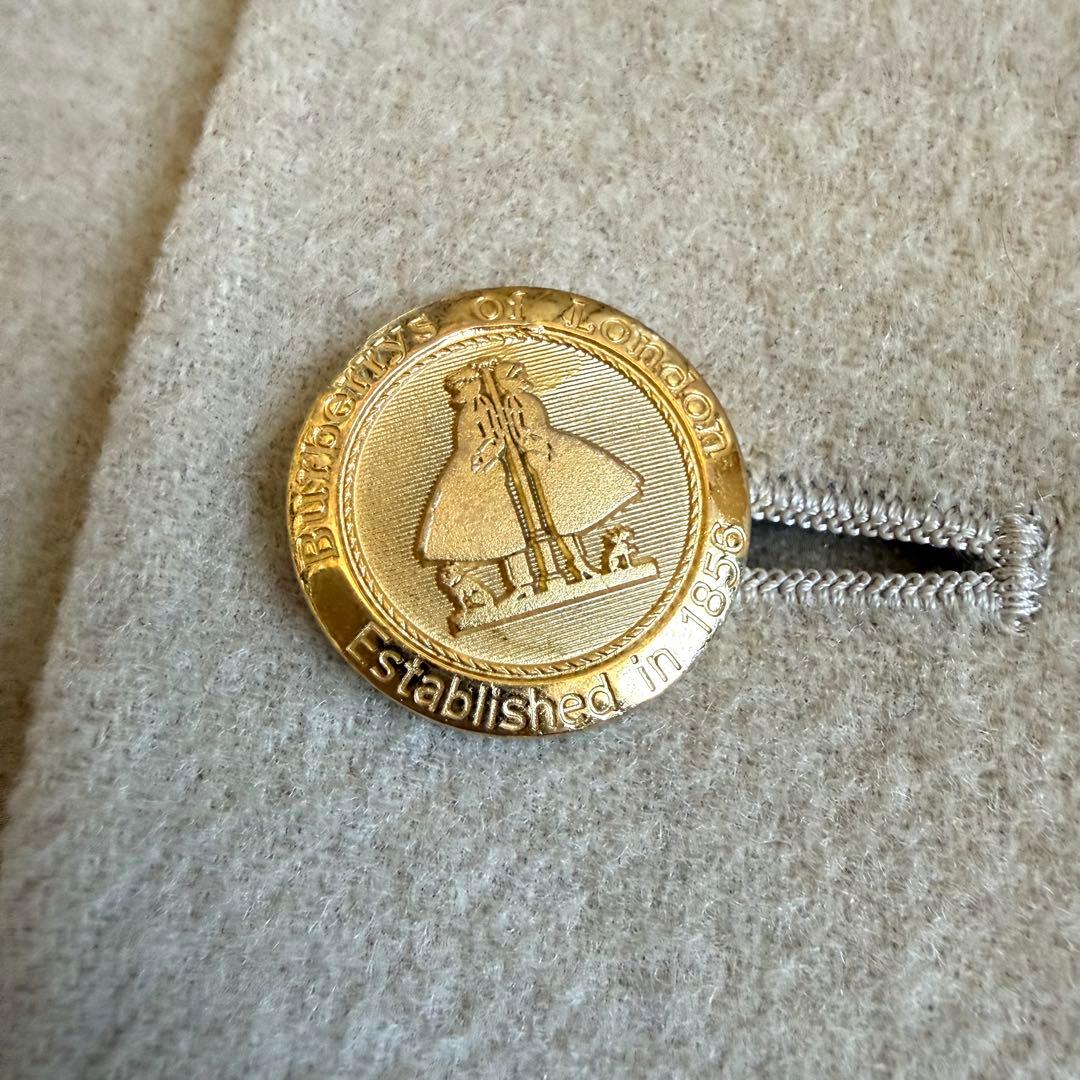 Burberrys ステンカラーコート カシミア混 ビンテージ アイボリー 38