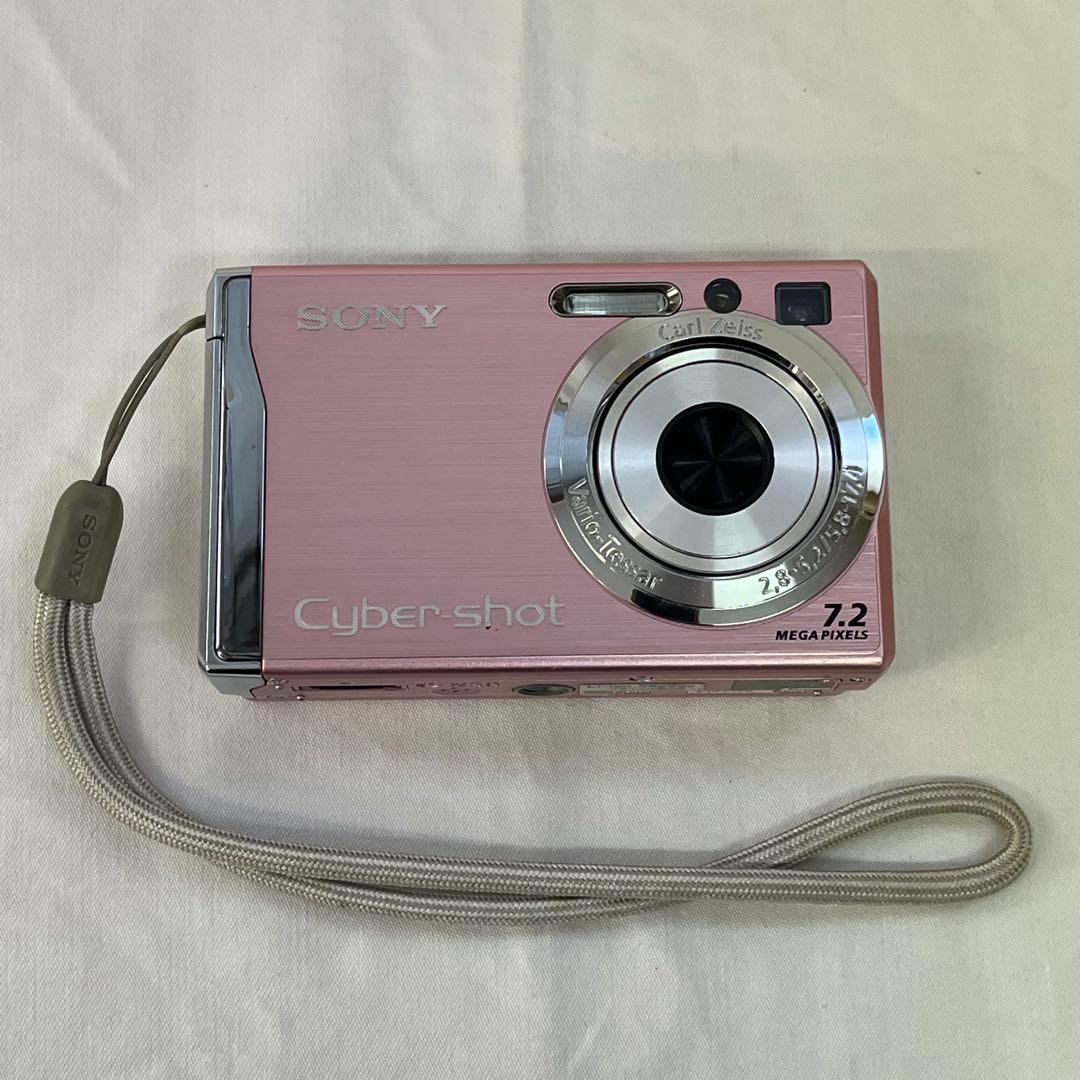 0106A5 SONY Cyber-shot DSC-W80ピンク作動確認済