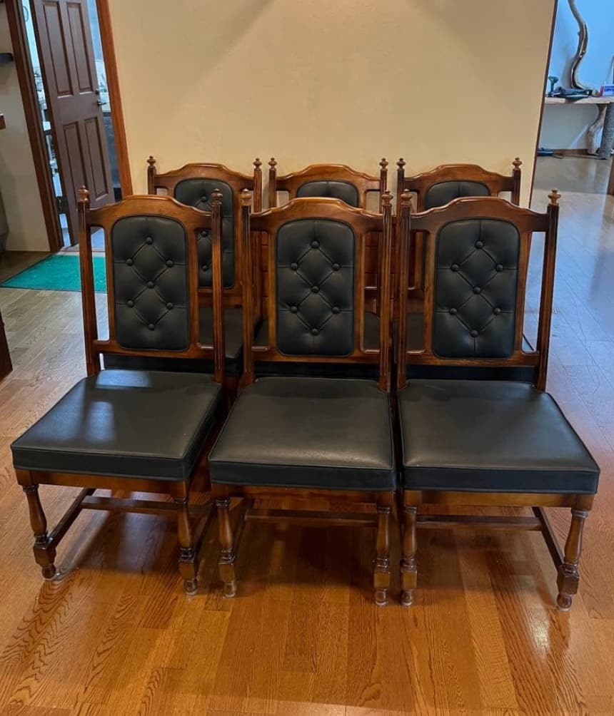 【カリモク】クラシックスタイル ダイニングチェア　2脚