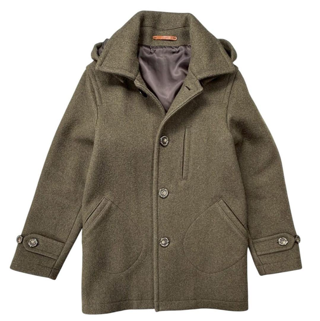 近年モデル PHERROW'S フェローズ フード メルトンコート カーキ M