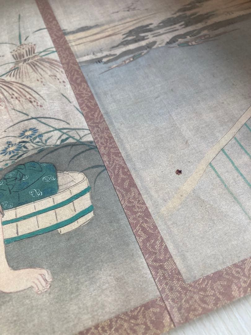 【浮世絵 春画】鳥文斎栄之／春情四季画巻 巻子本 復刻版