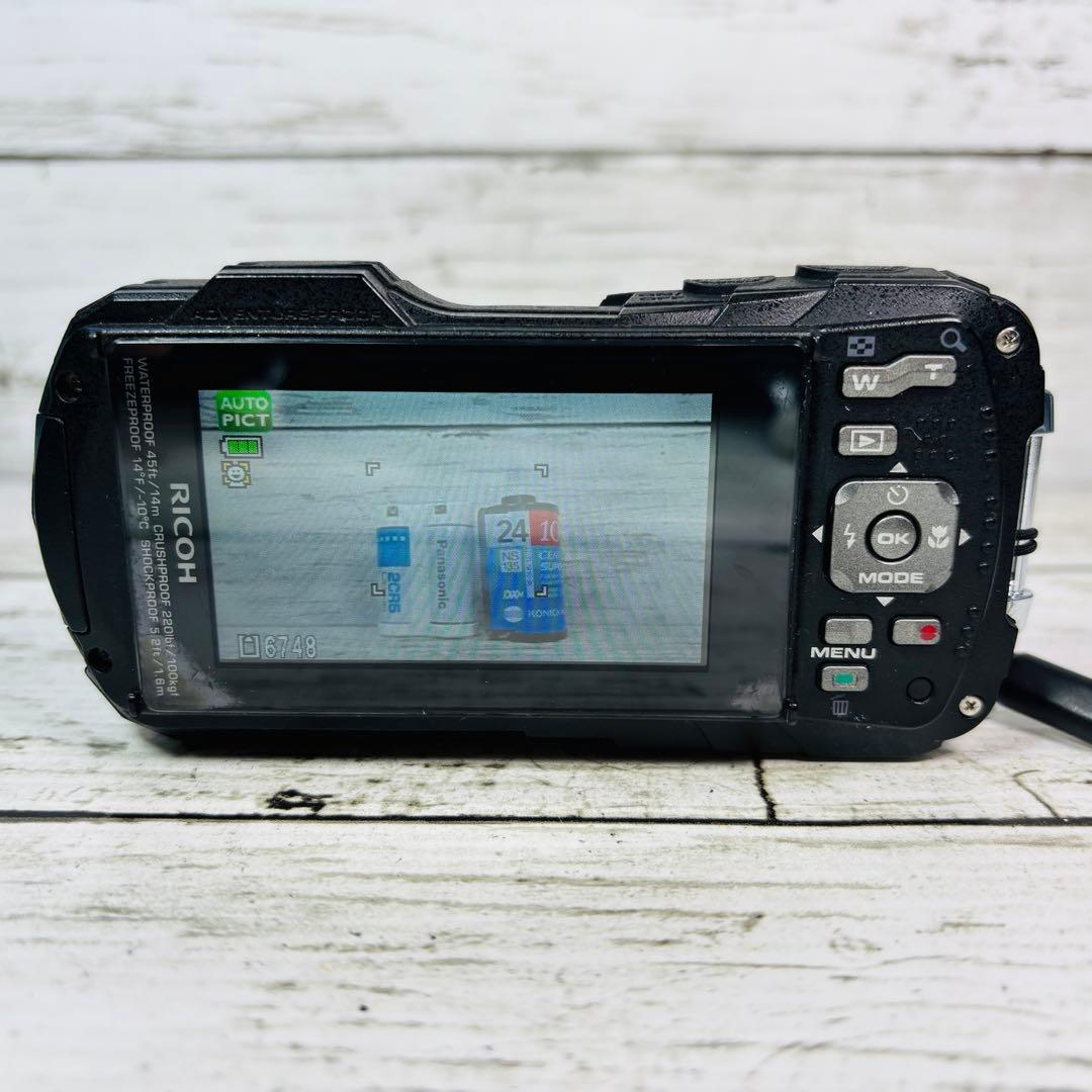 【動作良好】RICOH デジタルカメラ WG-60 レッド