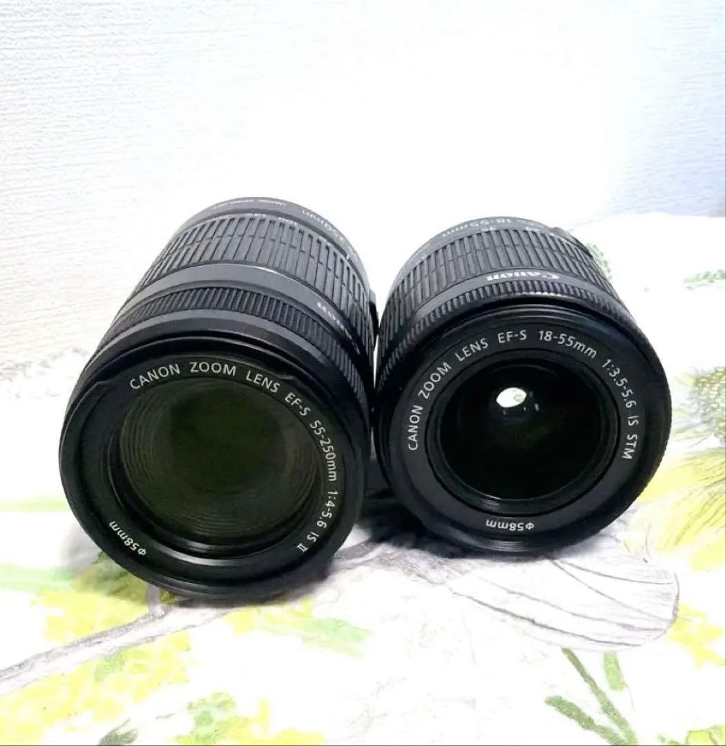 【美品】Canon EOS Kiss X7 ダブルレンズ キャノン♥️初心者♥️