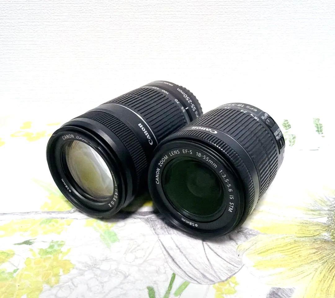 【美品】Canon EOS Kiss X7 ダブルレンズ キャノン♥️初心者♥️