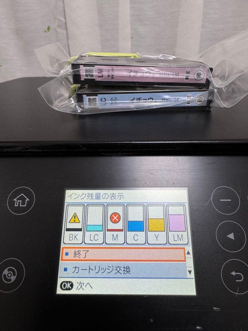 ジャンク品/EPSON EP-810AB プリンター/インク2個付き