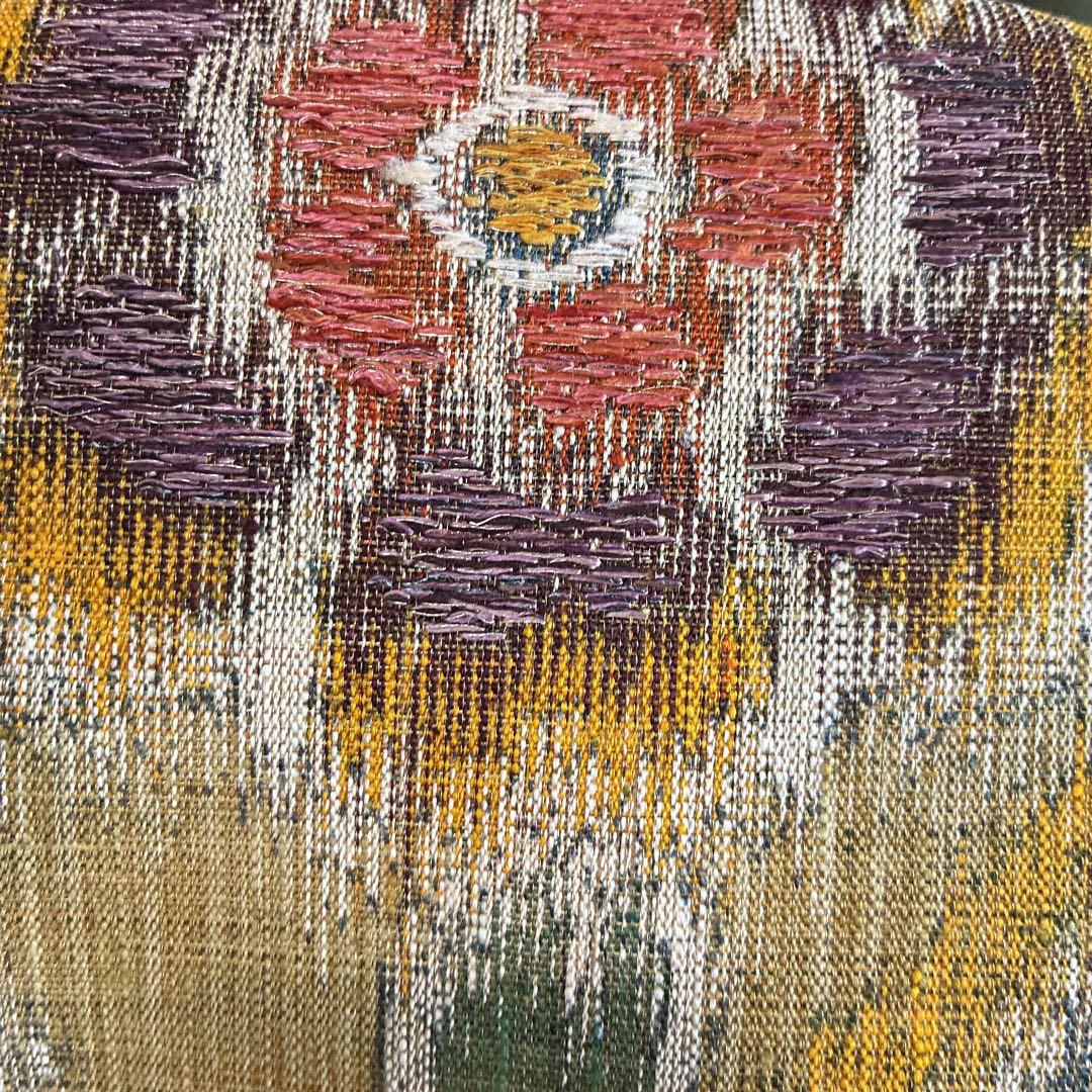 色無地　フルセット　着物　正絹　しつけ付き　ロング丈　灰緑　卒業式　入学式　J6