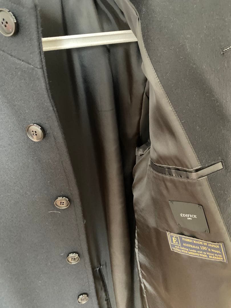 EDIFICE 150’s ウール メルトン スタンドカラーコート