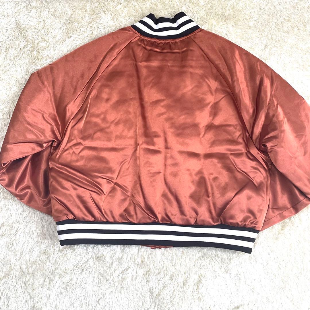 ジョーダン　スカジャン　【新品　未使用品】オレンジ　ライトブラウン　MJ刺繍