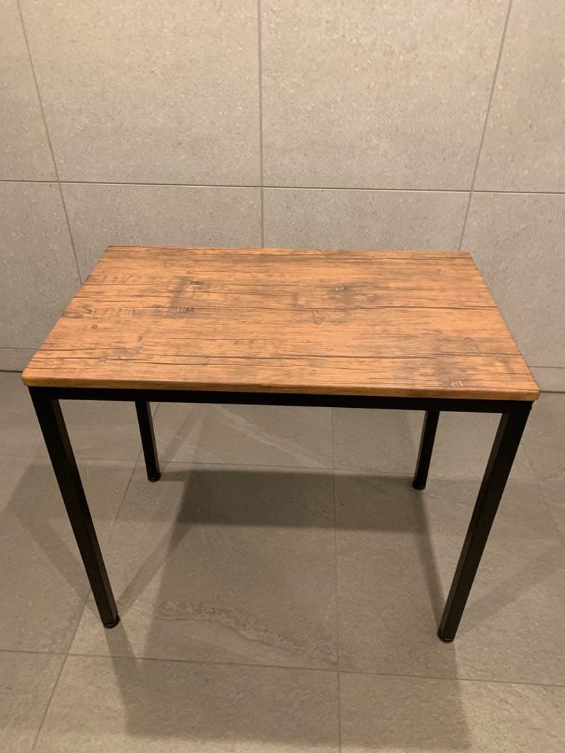 パソコンデスク 木目調 机 PCアジャスター付シンプルな木目調テーブル