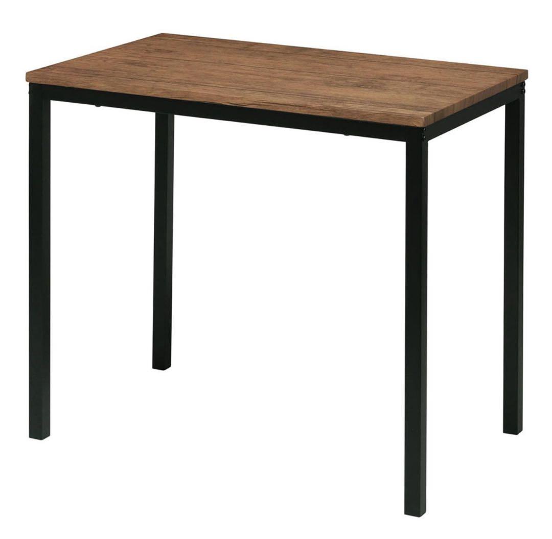 パソコンデスク 木目調 机 PCアジャスター付シンプルな木目調テーブル