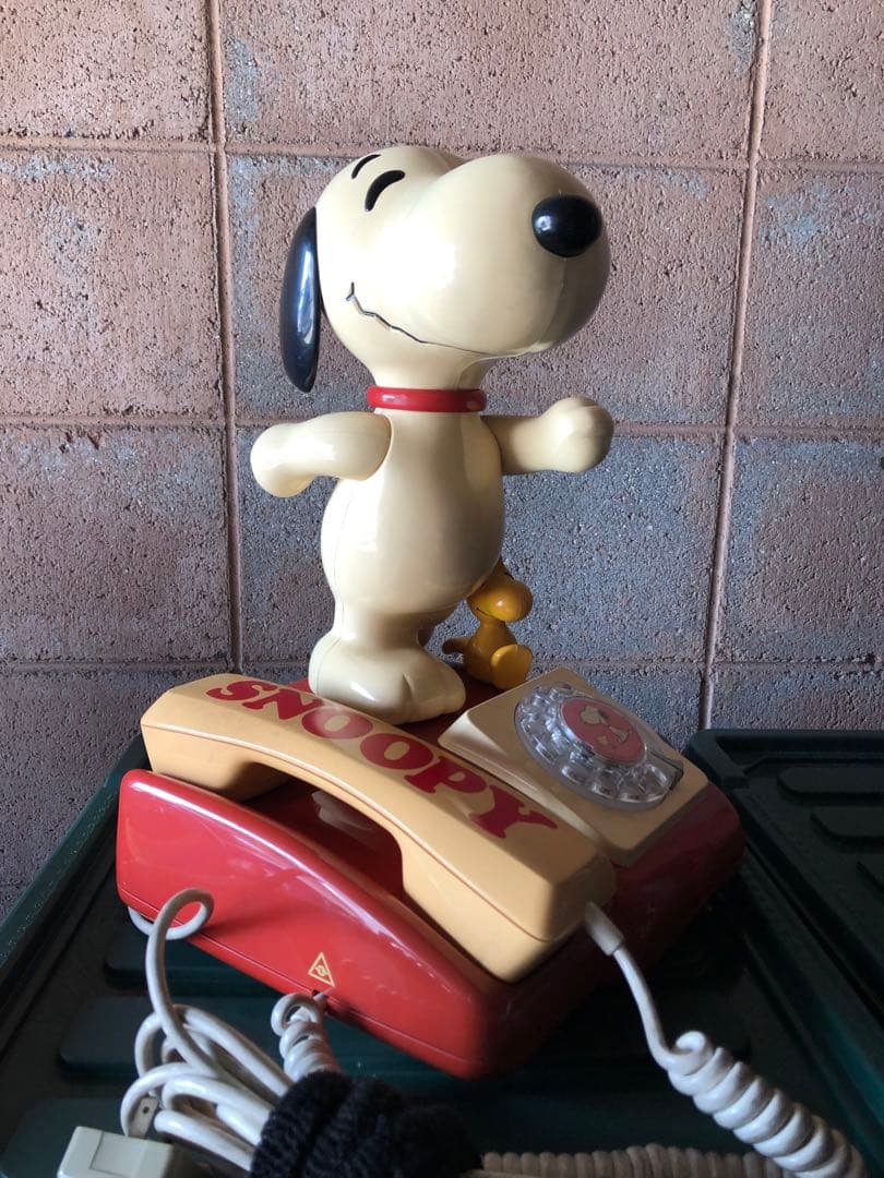 スヌーピー 昭和レトロ 電話機 インテリア TOMY