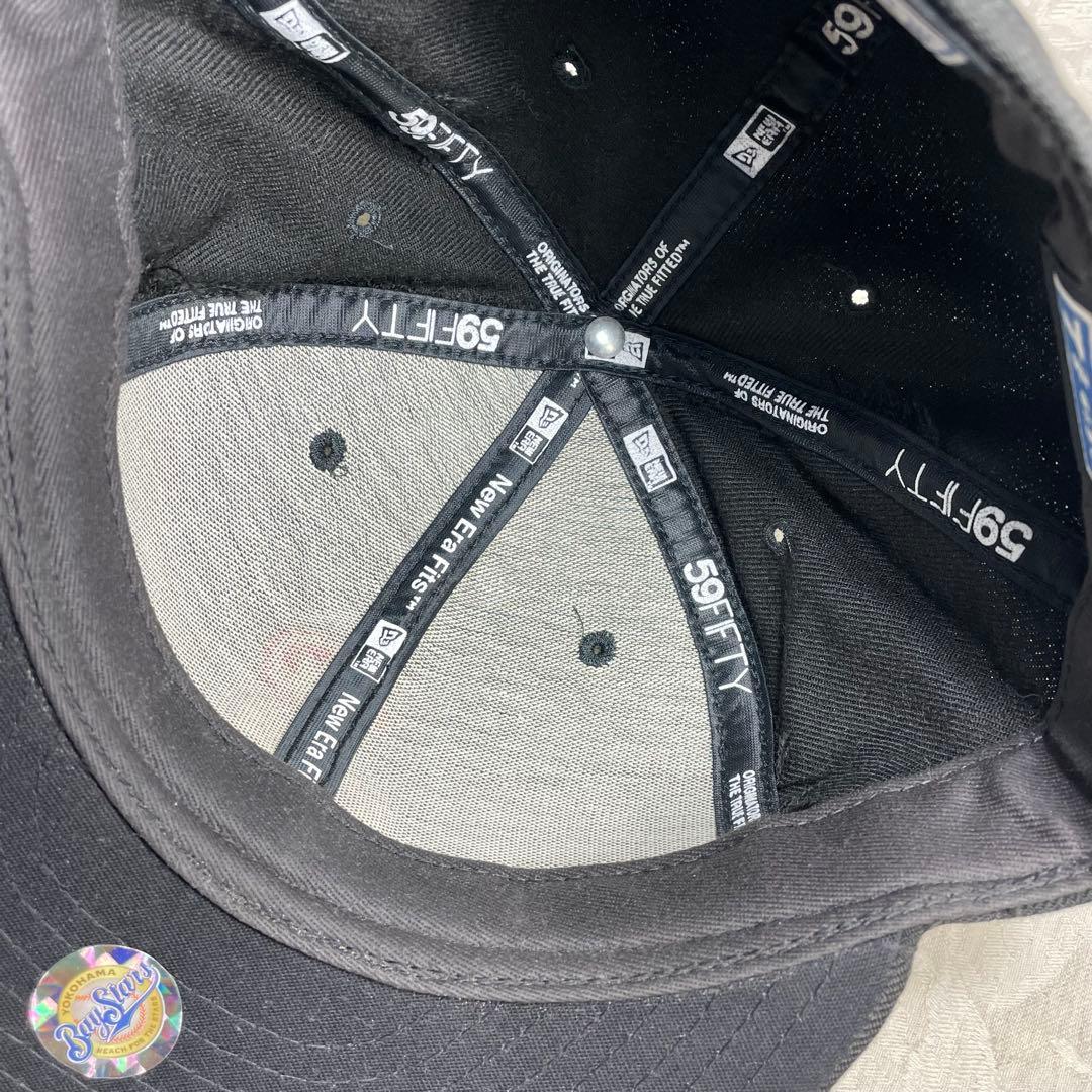 横浜ベイスターズ NEW ERA キャップ 旧ロゴ β ベータ 黒ｘ桃