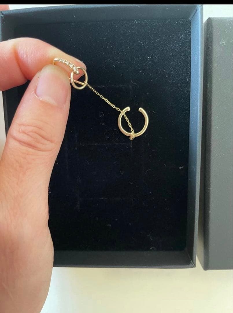 にー　Hirotaka MUGHALイヤーカフピアス ダイヤ